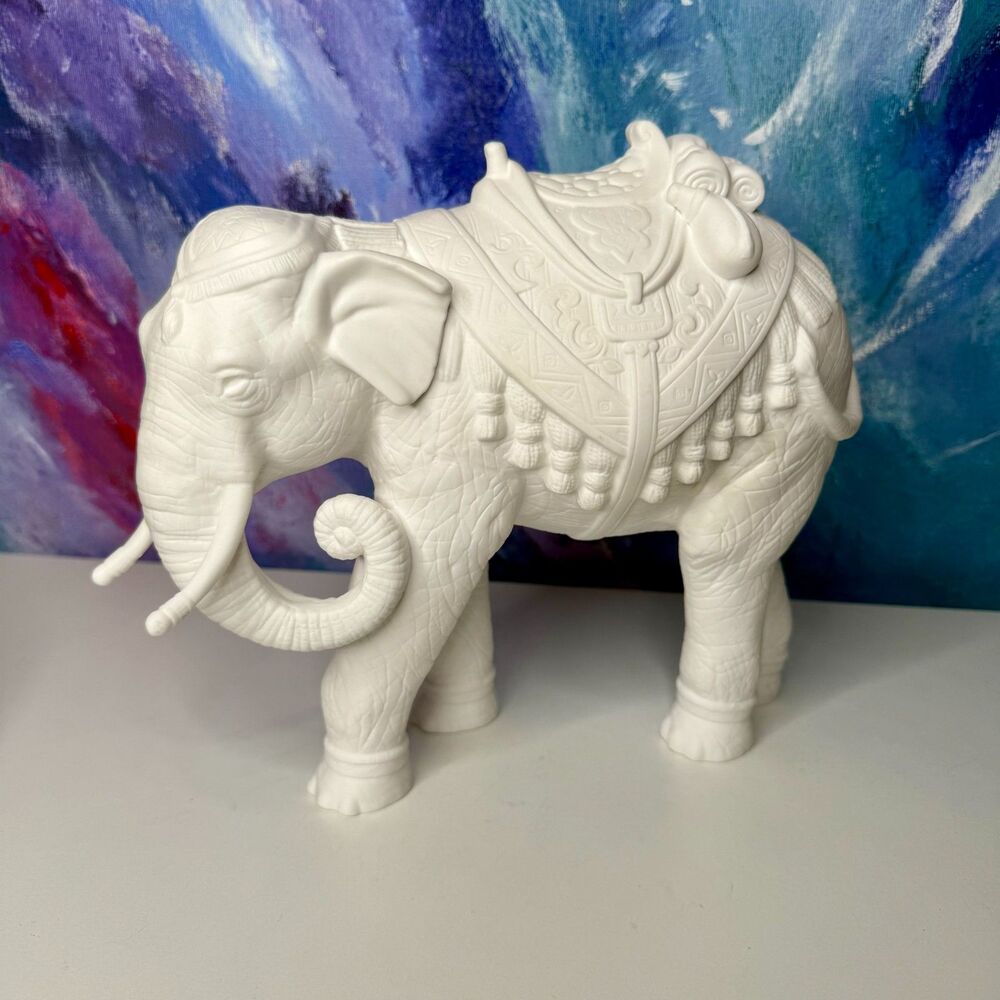 Lenox Bone China Elephant Figurine 1996 Limited Edition Signed Nativity Scene